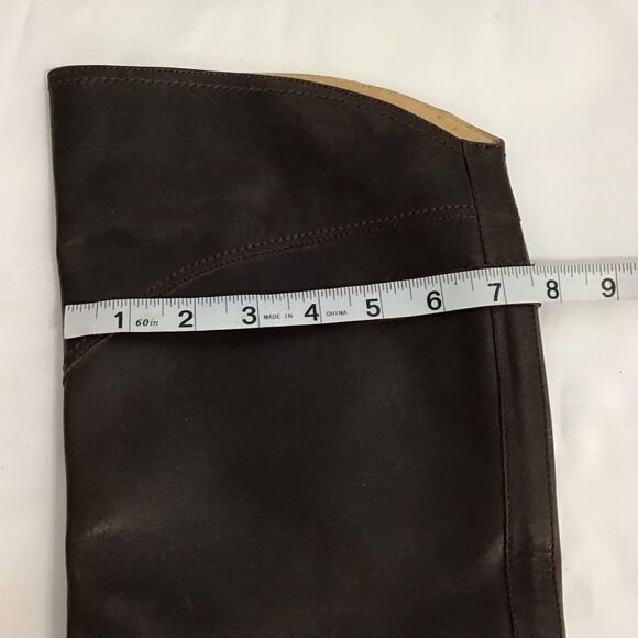 FRYE Dorado Leather Western Style Riding Boots Knee High Size 8 - Picture 10 of 14